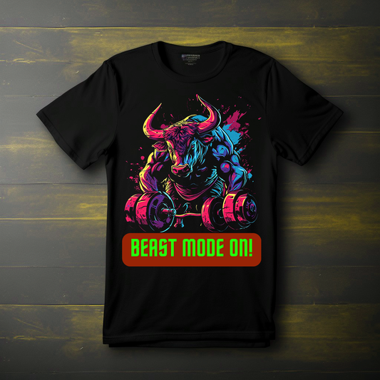 Beast Mode On Unisex T-Shirt (Available in Regular/Oversized)